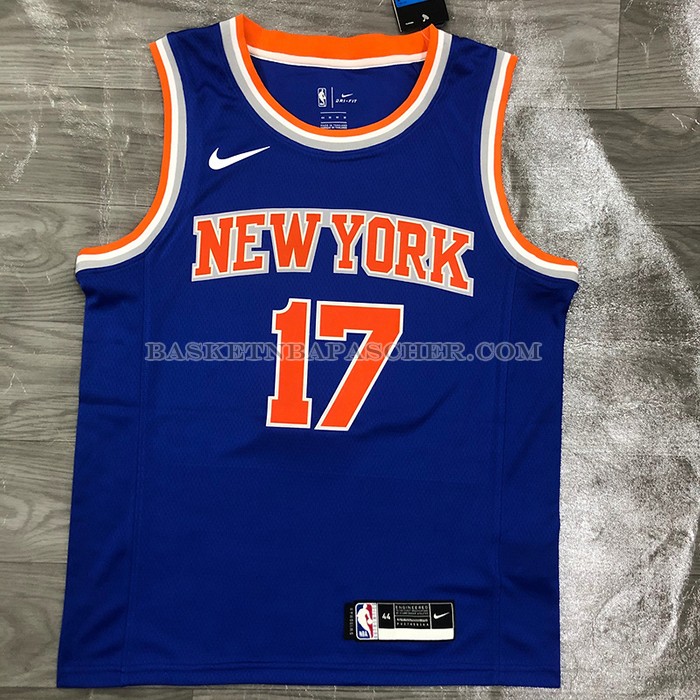 Maillot New York Knicks Jeremy Lin NO 17 Icon Bleu